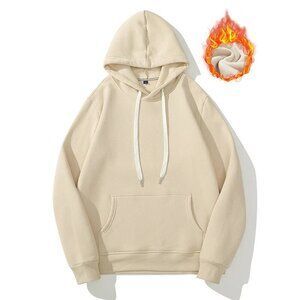 Men's Pullover Hoodie Warm Fleece Sweatshirt Jumper Sweater Hood Pockets